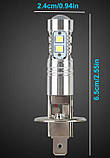 MINI LED лампа DC H1 компактний розмір лінза для протитуманок та ДХО 1шт, фото 3
