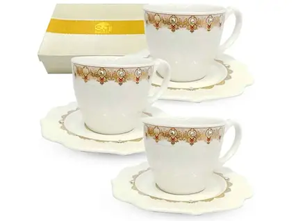 Набір чайний SNT 220мл 12пр. 2325-5 Анжеліка (блюдце-14,5см)