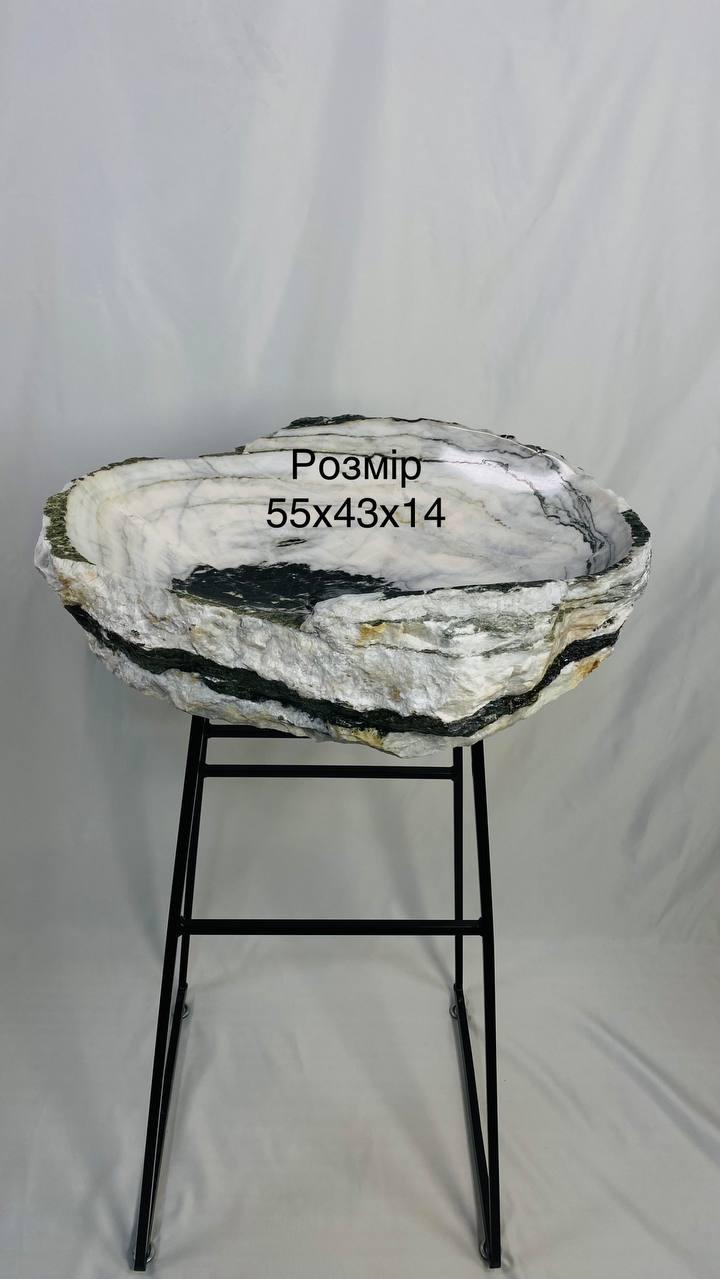 Раковина з натурального мармуру. Мармур Закарпатський 55/43/14