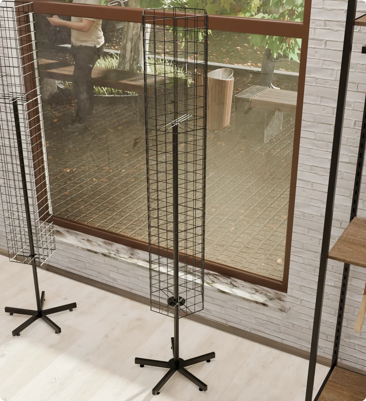 Візуалізація установки обладнання для магазину одягу Візуалізація установки обладнання для магазину одягу