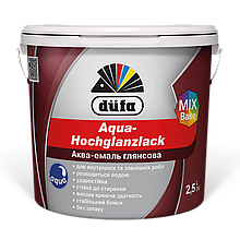 Акваемаль для дерева Dufa Aqua-Hochglanzlack Dufa Білий глянець 0,75 л