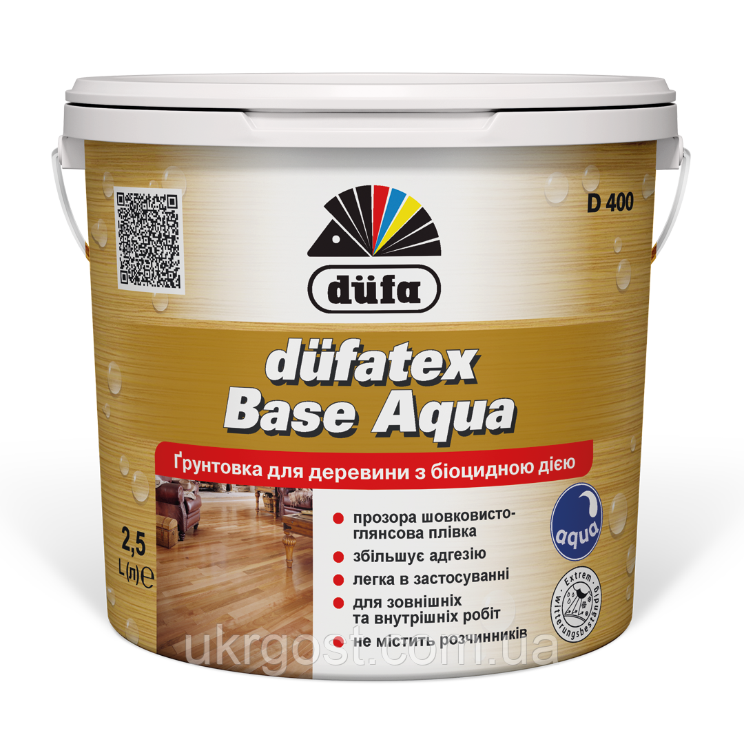 Ґрунтовка для деревини з біоцидною дією Dufatex Aqua Base D400 0,75 л