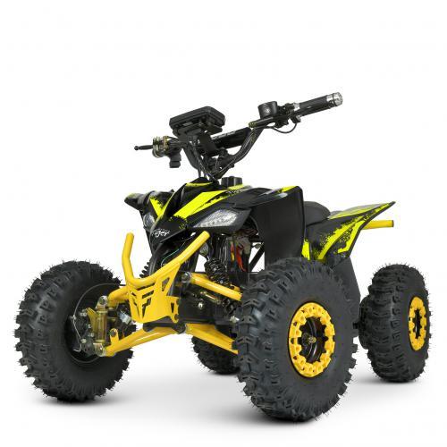 Дитячий електричний квадроцикл Profi HB-EATV08-350 (жовтий колір) з гумовими колесами, фото 1