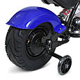 Електромотоцикл дитячий Harley-Davidson (синій колір) 350W, фото 9