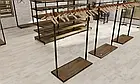 Стійка рейл ROGUE PLAIN 1600х1495х495мм. Вішало для тремпелів для одягу для торгівлі та будинку, фото 5