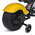 Електромотоцикл дитячий Harley-Davidson (жовтий колір) 350W, фото 10