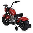 Електромотоцикл дитячий Harley-Davidson (червоний колір) 350W, фото 3