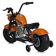 Електромотоцикл дитячий Harley-Davidson (помаранчевий колір) 350W, фото 2
