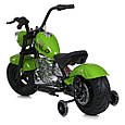 Електромотоцикл дитячий Harley-Davidson (зелений колір) 350W, фото 3