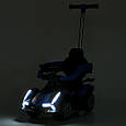 Дитячий електромобіль-толокар Sport Baby Car (синій колір) з пультом керування 2,4G, фото 4