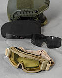 ТАКТИЧЕСКИЕ ВОЕННЫЕ АРМЕЙСКИЕ ОЧКИ СО СМЕННЫМИ СТЕКЛАМИ REVISION coyot ВТ3914, фото 4
