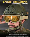 ТАКТИЧЕСКИЕ ВОЕННЫЕ АРМЕЙСКИЕ ОЧКИ СО СМЕННЫМИ СТЕКЛАМИ REVISION coyot ВТ3914, фото 5
