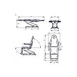 Кушетка для підлоги косметолога з електроприводом крісло-кушетка Glab WEELKO, фото 2