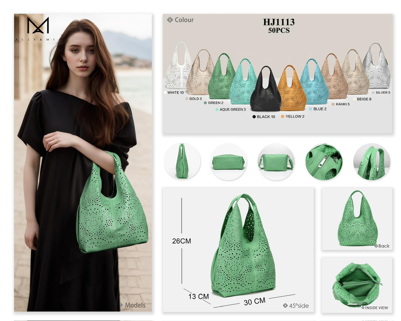 Жіноча стильна сумочка Alex&Mia (гуртом/роздріб)