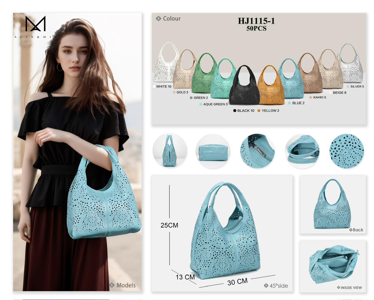 Жіноча стильна сумочка Alex&Mia (гуртом/роздріб)