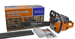 Бензопила GOOD LUCK SUPER GCS 50-3,6 Потужність 3.6 к.с,Об'єм двигуна: 50 см куб.Довжина шини: 450 мм