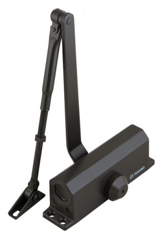 Доводчик дверний FUARO DC-202 BR до 45 кг (коричневий), фото 1