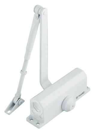 Доводчик дверний FUARO DC-204 WH до 85 кг (білий), фото 1