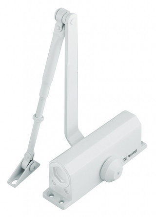 Доводчик дверний FUARO DC-205 WH до 120 кг (білий), фото 1