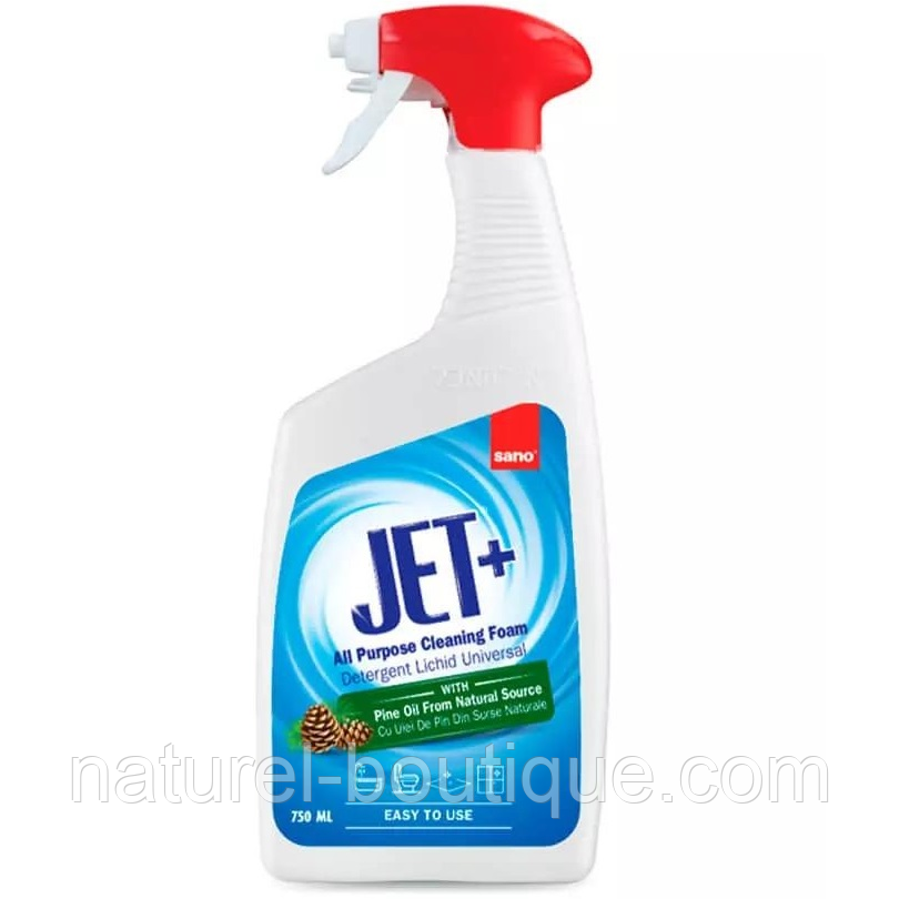 Універсальна піна SANO для прибирання з сосновою олією Jet 0,75 л, фото 1