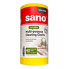 SANO Ганчірки SANO жовті в рулоні (40 шт.)