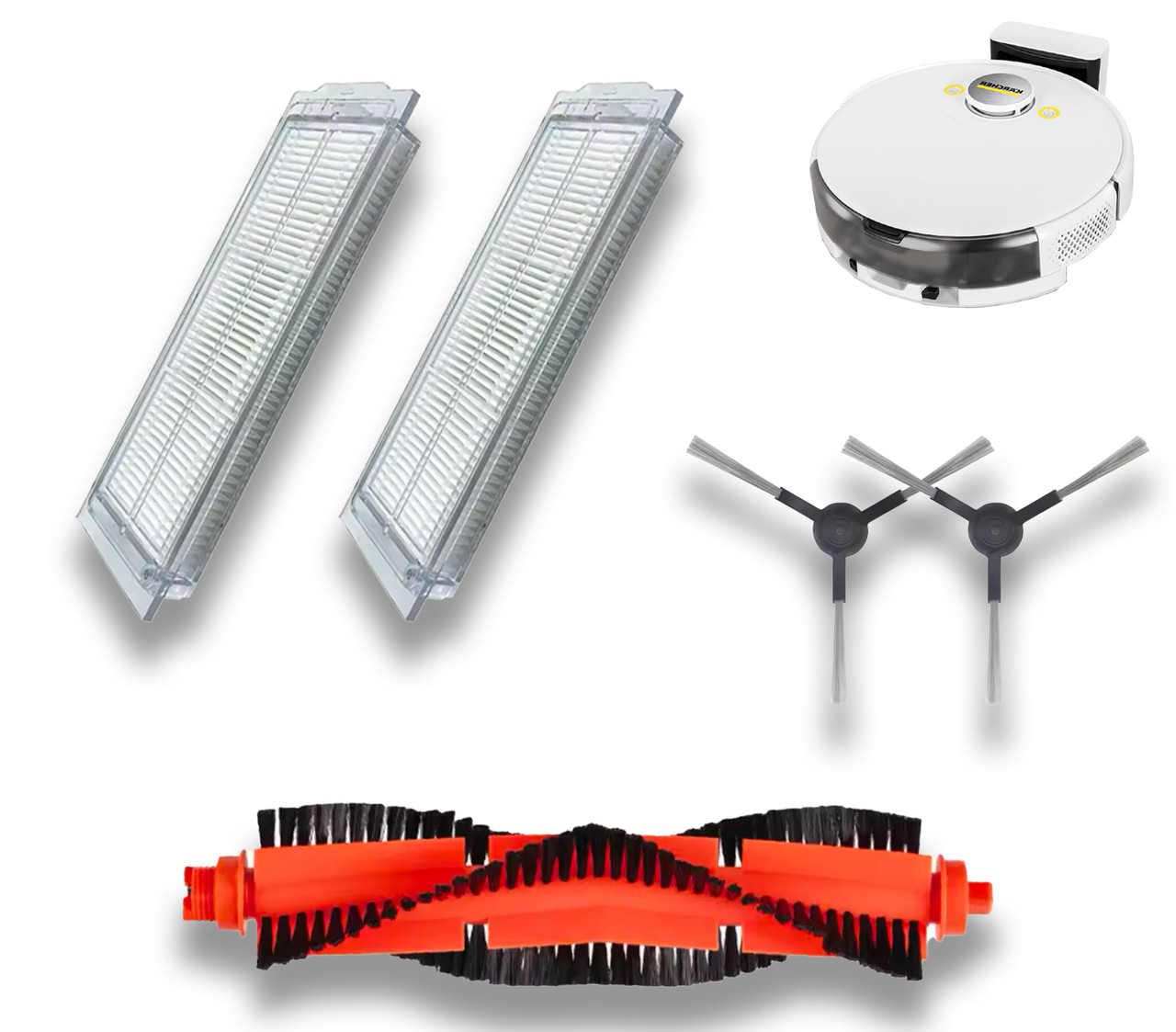 Набір змінних аксесуарів (5 шт.) сумісних з роботом-пилососом Karcher RCV 3, фото 1