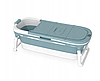 Складана силіконова пластикова портативна ванна GOMEDIA Home SPA 152 х 60 см 290 л, фото 4