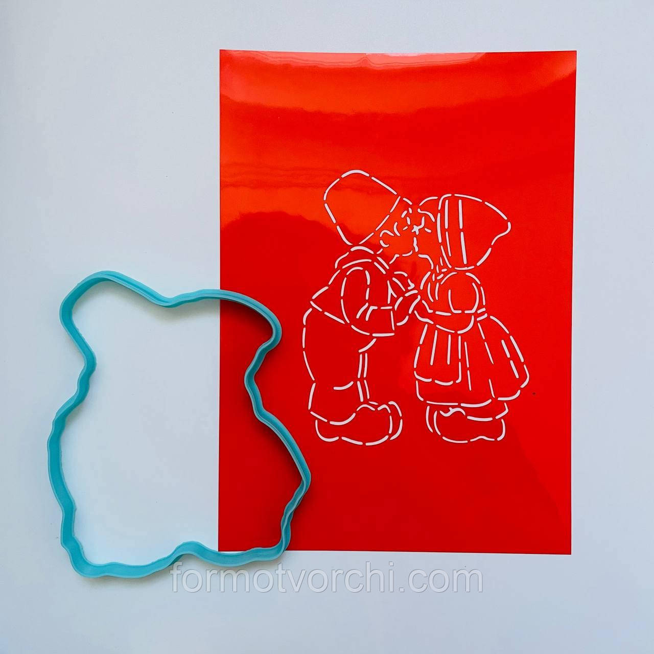 3D-формочки-вирубки для пряників "Закохана пара 7"