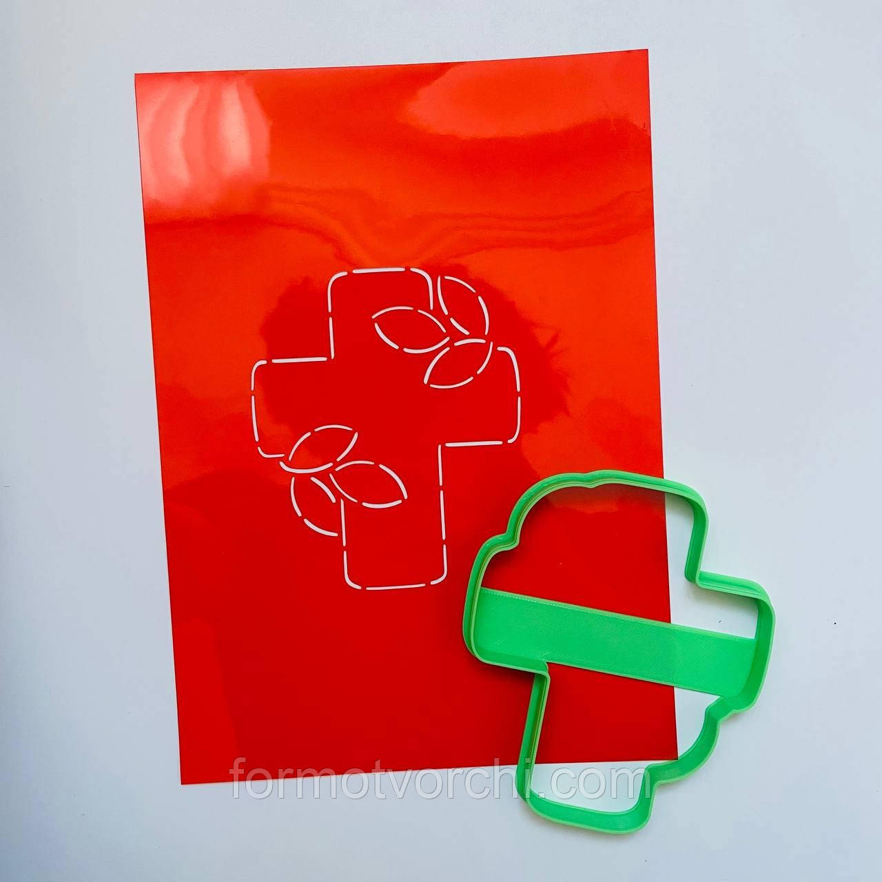 3D-формочки-вирубки для пряників "Кріст із листям"