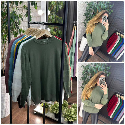 Розкішний жіночий светр, тканина "В'язка" 48/50, 52/54 розмір 48/50, фото 1