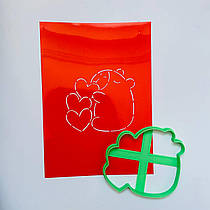 3D-формочки-вирубки для пряників "Капібара із сердечками"