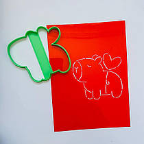 3D-формочки-вирубки для пряників "Капібара з кулькою"