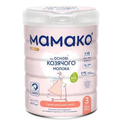 Мамако Premium 3 Суміш молочна для дітей від 12 місяців, 800г., фото 1