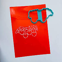 3D-формочки-вирубки для пряників "Віточка із сердечками"