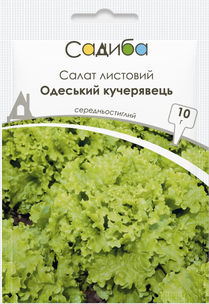 Насіння салату Одеський Кучерявець 10г Садиба