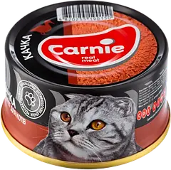 Carnie паштет м'ясний з качкою для дорослих котів 90г
