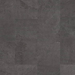 Вінілова підлога Quick Step LIVYN ALPHA Tiles з підкладкою 4 мм + 1 мм Сланець чорний AVSTU40035 водостійкий з фаскою