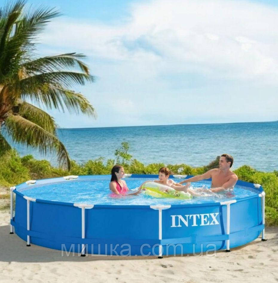 Каркасний басейн 366*76 см Intex 28212, фільтр-насос (2006 л/ч), об'єм 6503 л