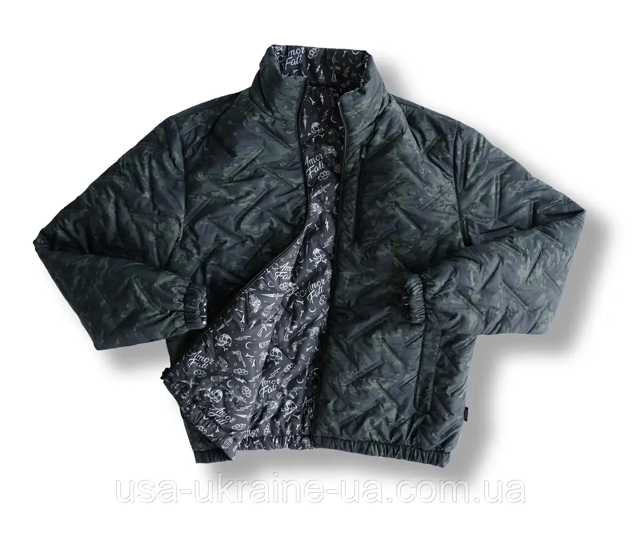 Тактична кофта чорний камуфляж Savage Tacticians STMC Black Camo Reversible Woobie Jacket, фото 1