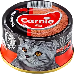 Вологий корм для котів Carnie Паштет м'ясний з яловичиною 90 г