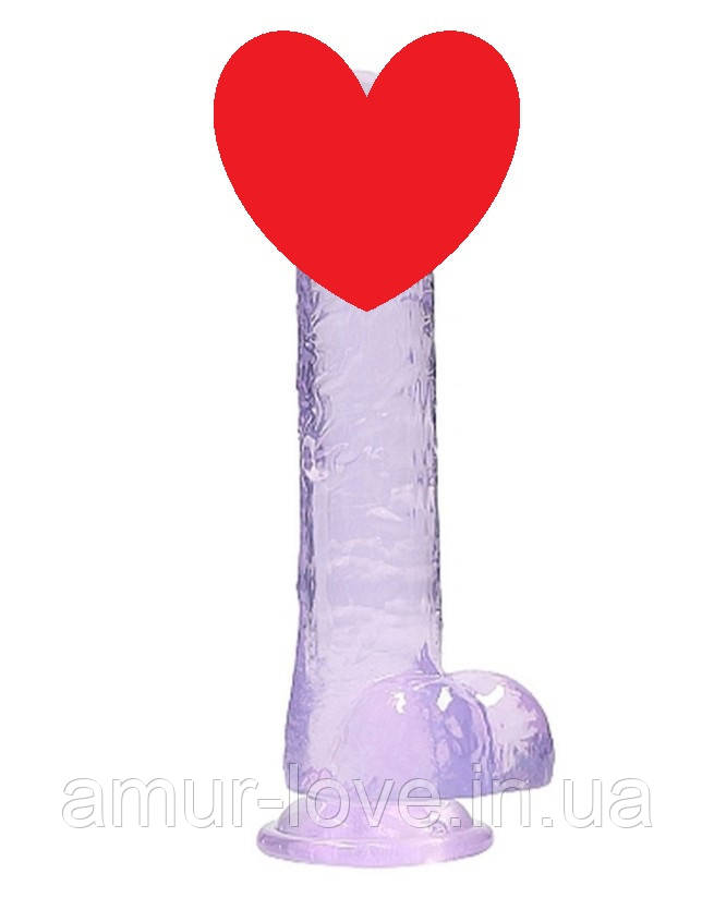 Фалоїмітатор Realrock Dildo With Balls 8'/20 см Purple