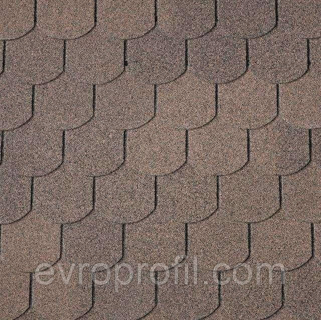Бітумна черепиця Superglass Biber (07) Dual Brown, фото 1