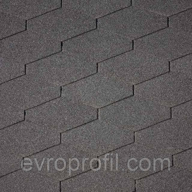 Бітумна черепиця Diamant Plus (01) Black, фото 1