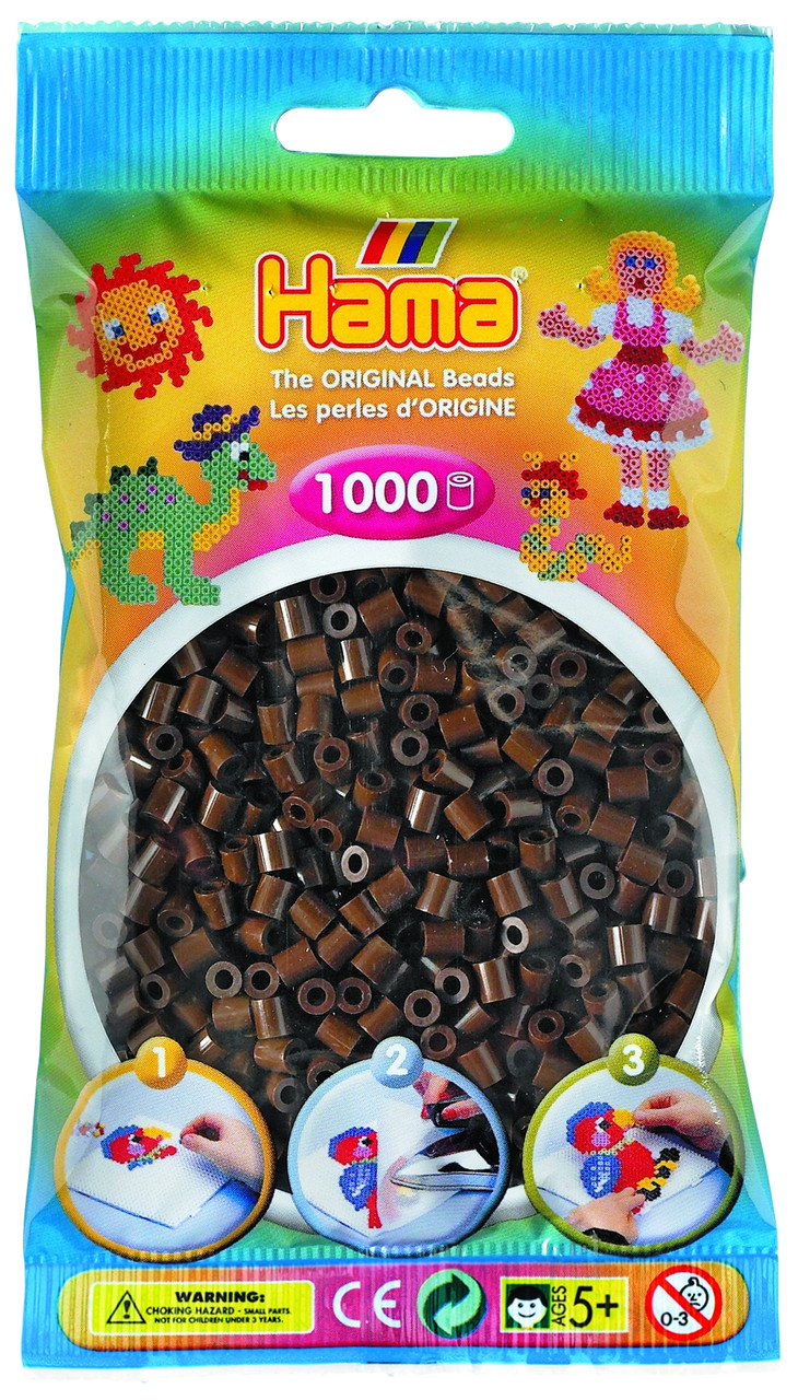 Термомозаїка Hama темно-коричневі намистини 1000 шт (207-12)