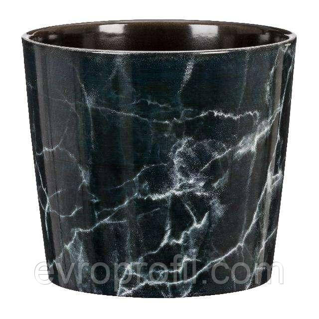 Кашпо для квітів Scheurich "Texture" 15", чорний, фото 1