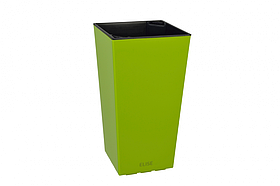 Кашпо Plastkon "ELISE" 30х30х58 см, матовий, салатовий