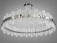 Кругла кришталева світлодіодна люстра 90 Вт, бронза, фото 3