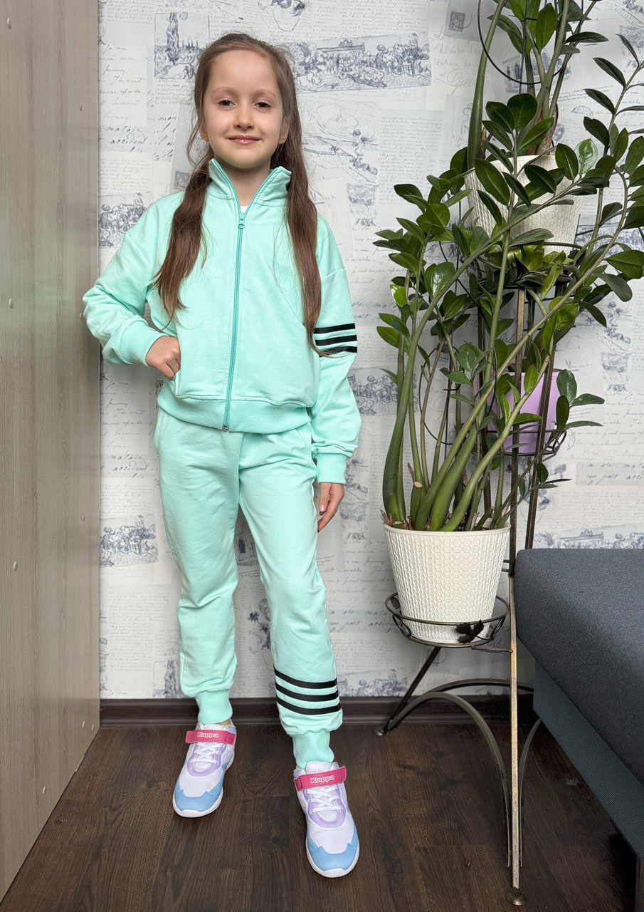 Спортивний костюм для дівчинки молочный, Short Adi SmileTime, фото 1