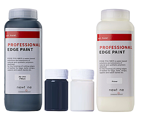 Ґрунтовка + чорна матова фарба для обробки краю урізу шкіри Newtone розливна 100+100мл