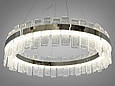 Кругла кришталева світлодіодна люстра,190Вт, хром, фото 3